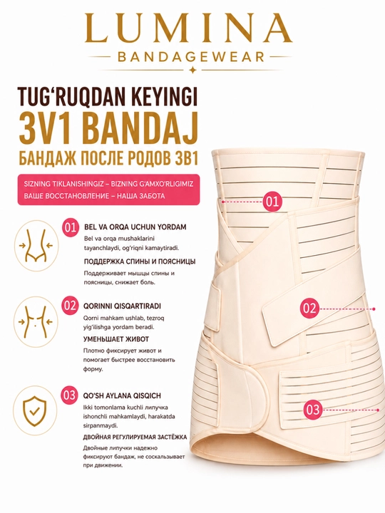 Tug'ruqdan keyingi 3v1 bandaj - 