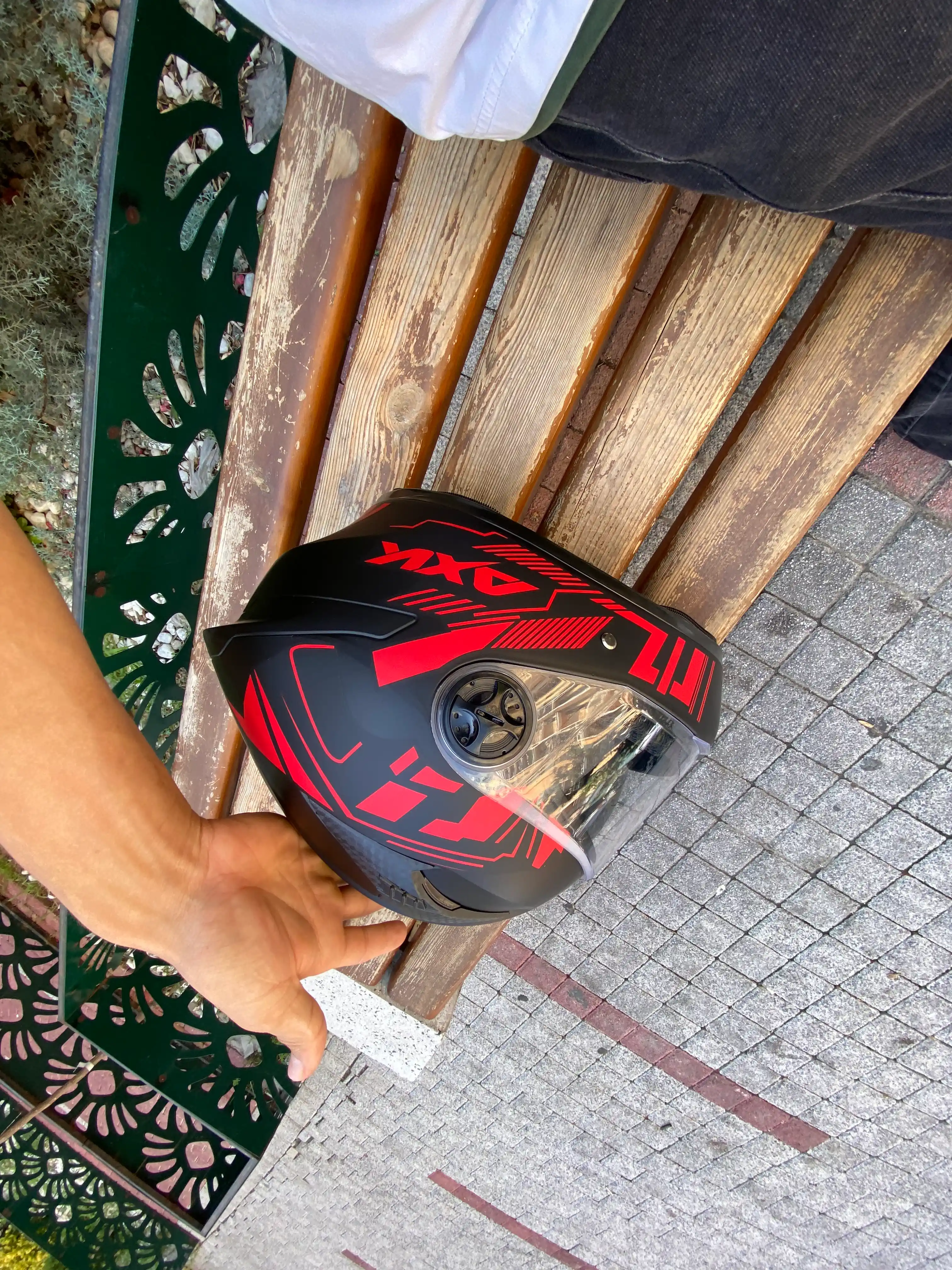 AXK moto shlem, skuter kaska va mototsikl uchun himoya moto kaska Model: 557-903