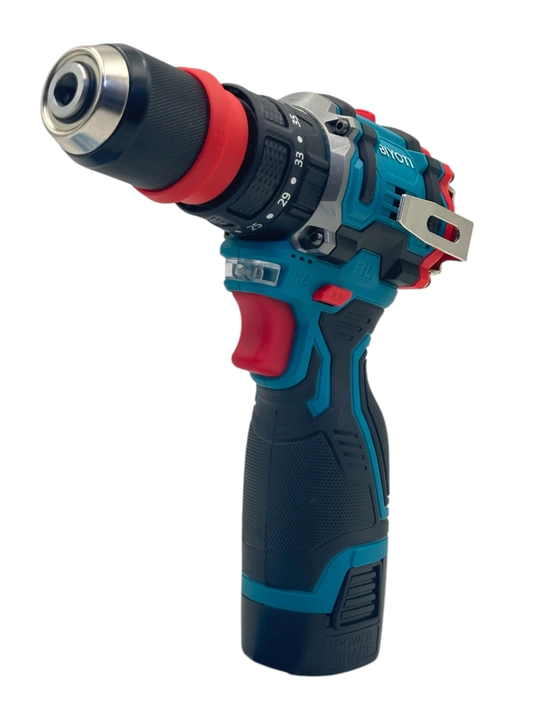 Аккумуляторный шуруповерт BIYOTI 1015CR бесщеточный с ударом 16.8V, 45 N/m, 2 патрона