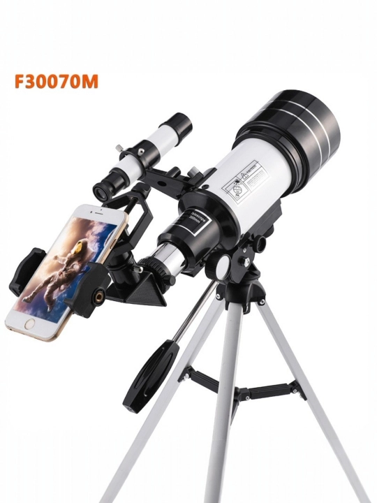 Teleskop F30070, obyektiv diametri 70 mm, 150x kattalashtirish, tripod bilan | telescope