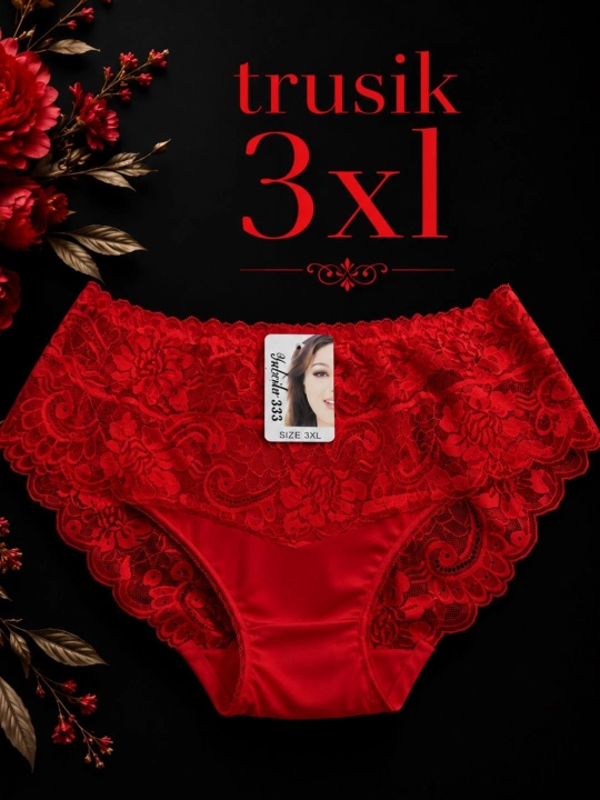 Женские трусы, 3XL большого размера, с кружевом, мягкое удобное белье - 