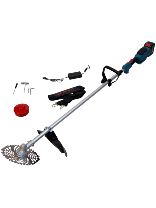 Akkumulyatorli cho'tkasiz o't o'rgich trimmer BIYOTI BYT-BC51 1200W, 6500 ayl/daq