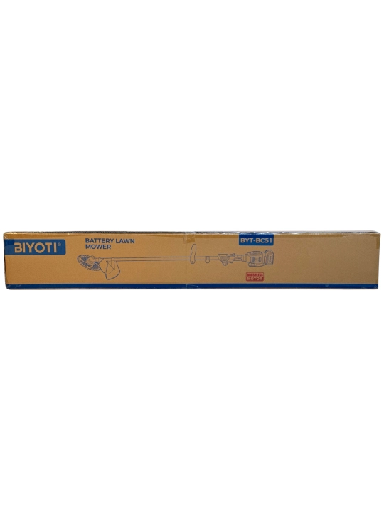 Akkumulyatorli cho'tkasiz o't o'rgich trimmer BIYOTI BYT-BC51 1200W, 6500 ayl/daq