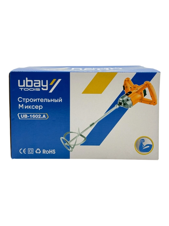Elektr qurilish mikseri Ubay UB-1602.A (1500 Vt, 120-870 ayl/daq, nasadka 16 mm)