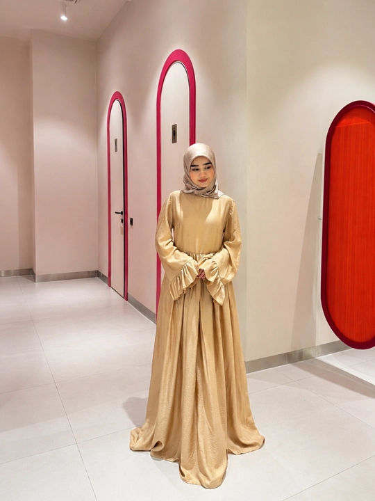 Qizlar va ayollar uchun erkin abaya, ximar va hijob to‘plami (yagona o‘lcham)