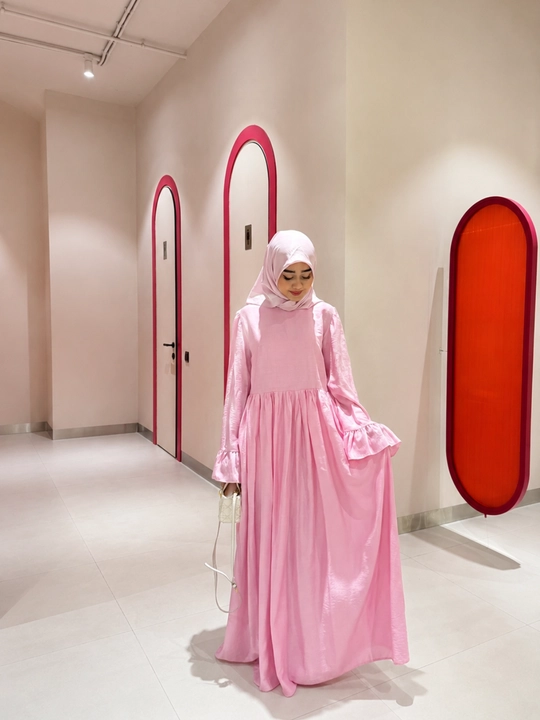 Qizlar va ayollar uchun erkin abaya, ximar va hijob to‘plami (yagona o‘lcham)