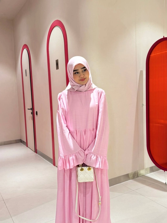 Qizlar va ayollar uchun erkin abaya, ximar va hijob to‘plami (yagona o‘lcham) - 