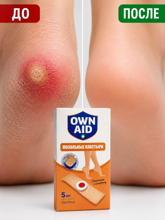 Пластырь от мозолей OWN AID 5 шт