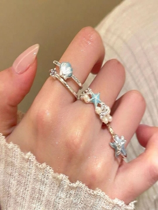 Изящные парные кольца, для парочек, девушек