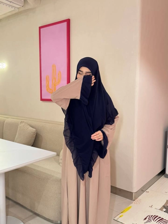 Hijobli qizlar ayollar uchun abaya himara hijob koylak+ro'mol namaznik oversayz razmir