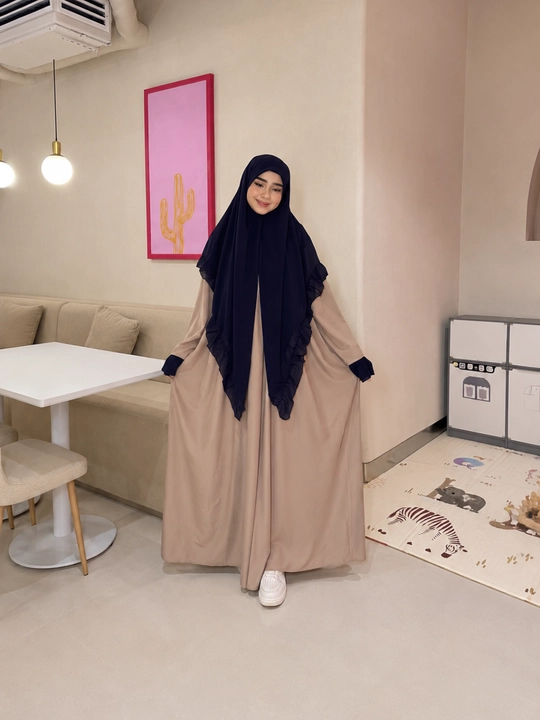 Hijobli qizlar ayollar uchun abaya himara hijob koylak+ro'mol namaznik oversayz razmir