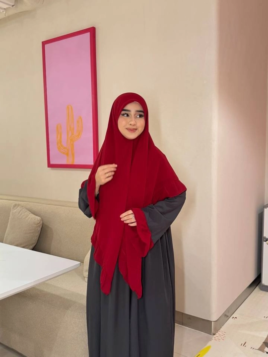 Hijobli qizlar ayollar uchun abaya himara hijob koylak+ro'mol namaznik oversayz razmir