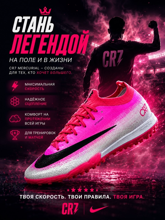 Футбольные бутсы Nike