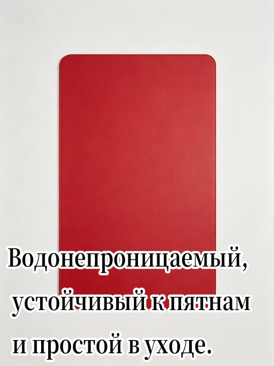 Коврик для мыши большой кожаный двухцветный настольный