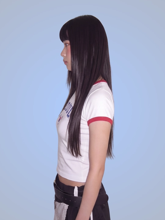 MIYO ayollar uchun futbol uslubidagi Y2K crop top, paxta va elastan