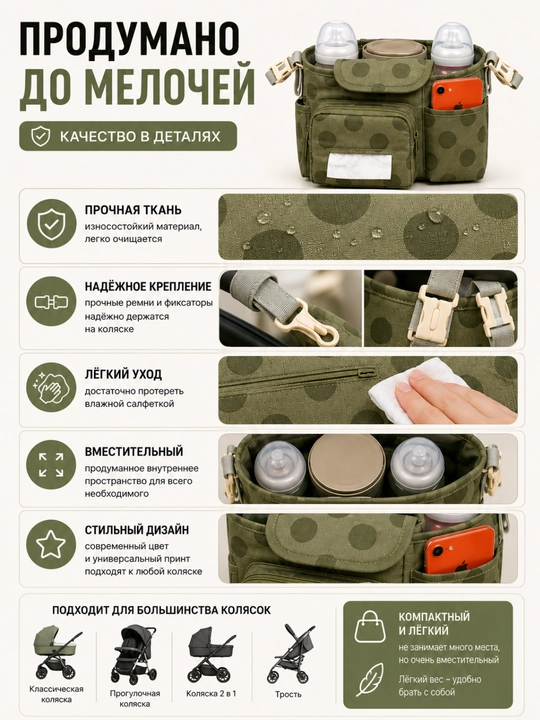 Органайзер для детской коляски