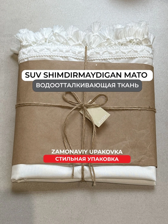 Suv o'tkazmaydigan dasturxon, popukli, oshxona va bayram stoli uchun, duck mato