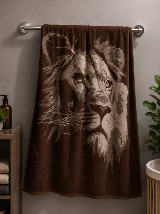 Leopard paxmoq sochig‘i, 100 x 150 sm, paxta tolali, katta, hammom uchun