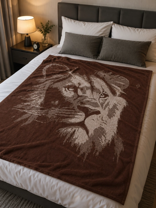 Leopard paxmoq sochig‘i, 100 x 150 sm, paxta tolali, katta, hammom uchun