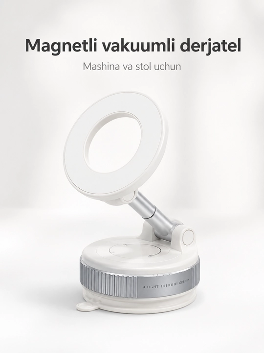 Magnitli vakuumli telefon ushlagich - 