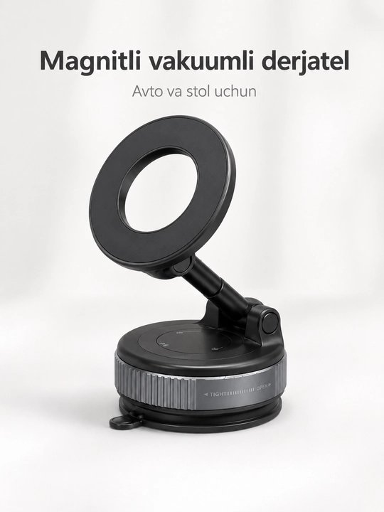 Magnitli vakuumli telefon ushlagich - 