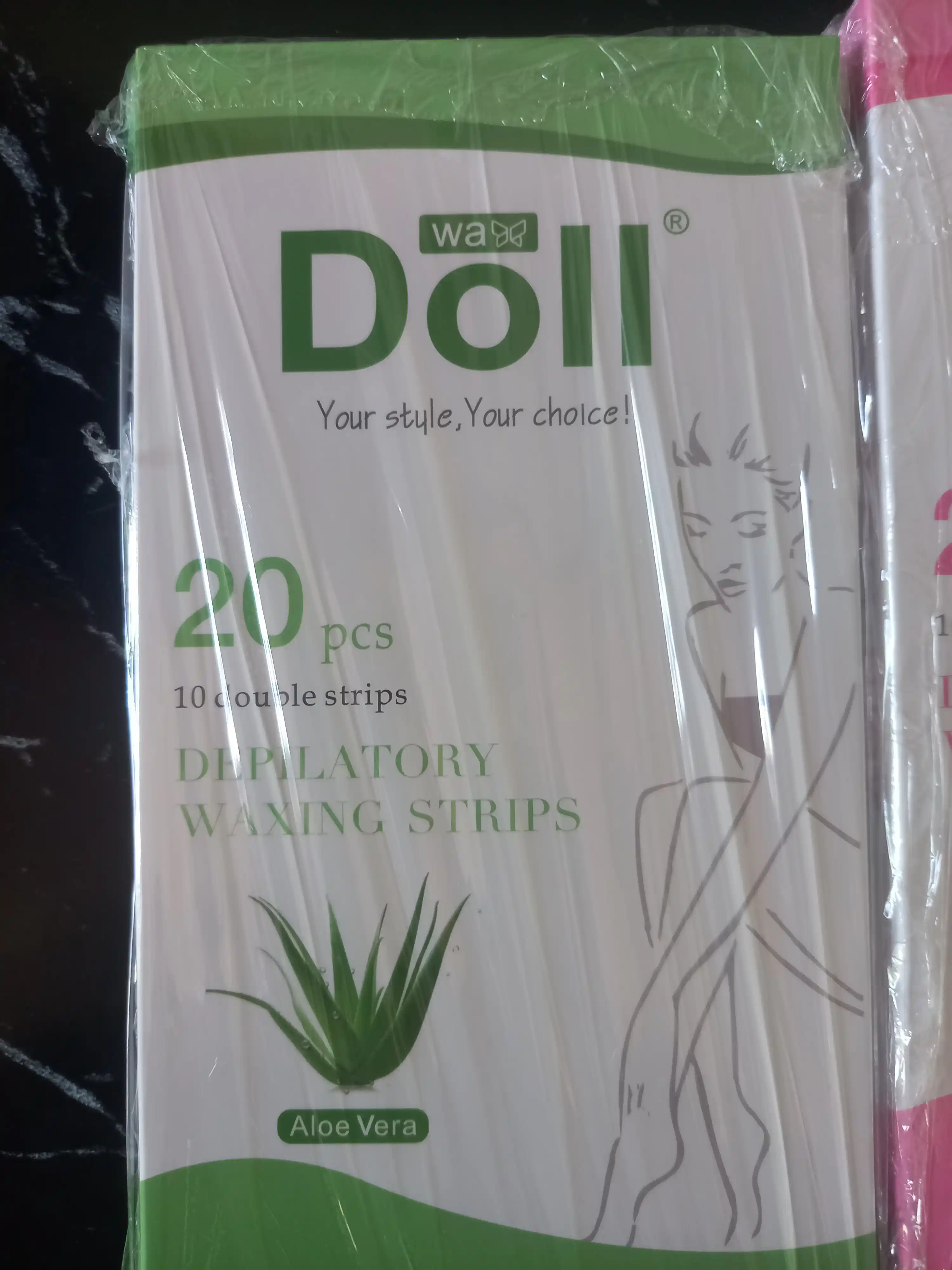 Восковые полоски для депиляции Doll для тела и лица,  8, 12, 16, 20 шт