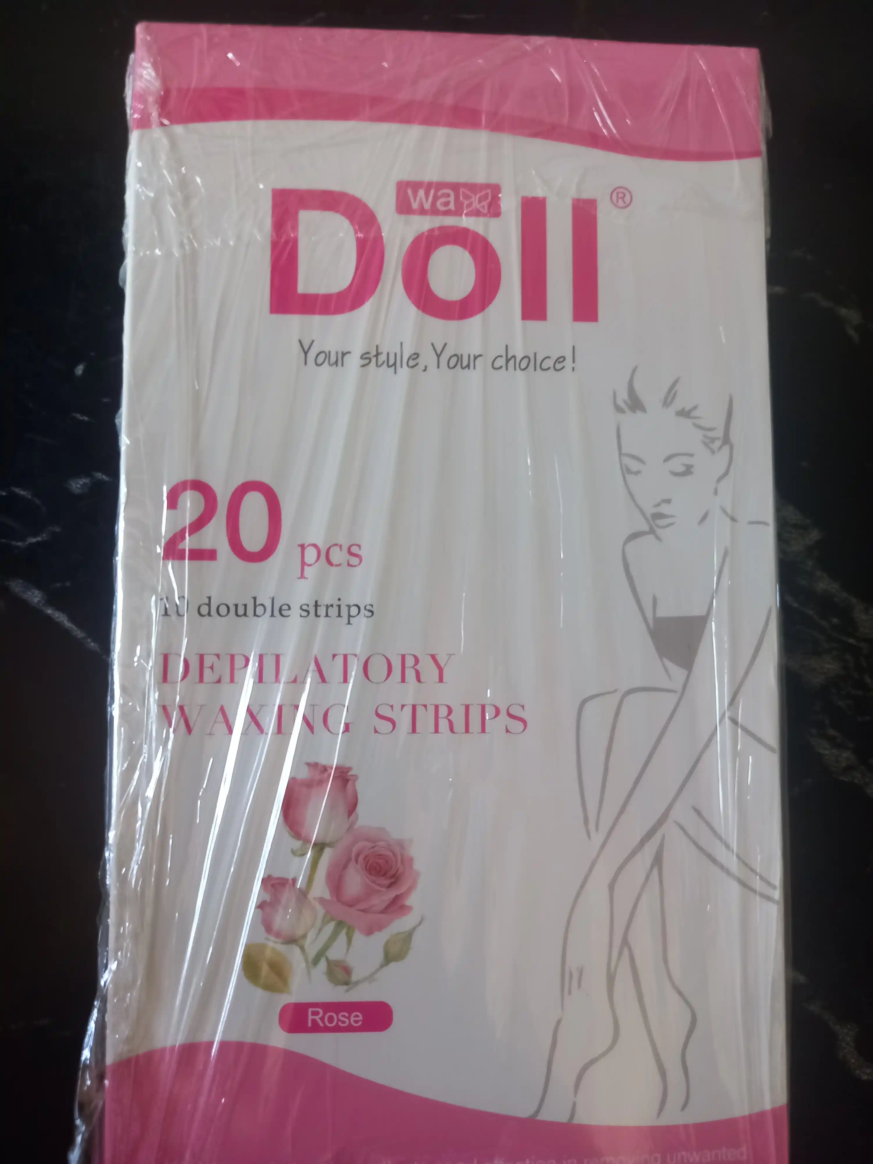 Восковые полоски для депиляции Doll для тела и лица,  8, 12, 16, 20 шт