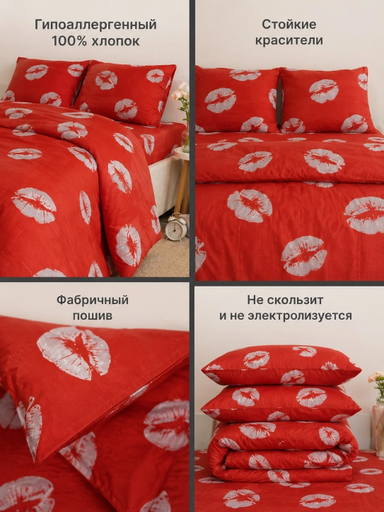 Комплект постельного белья, простыня и наволочка двуспальный