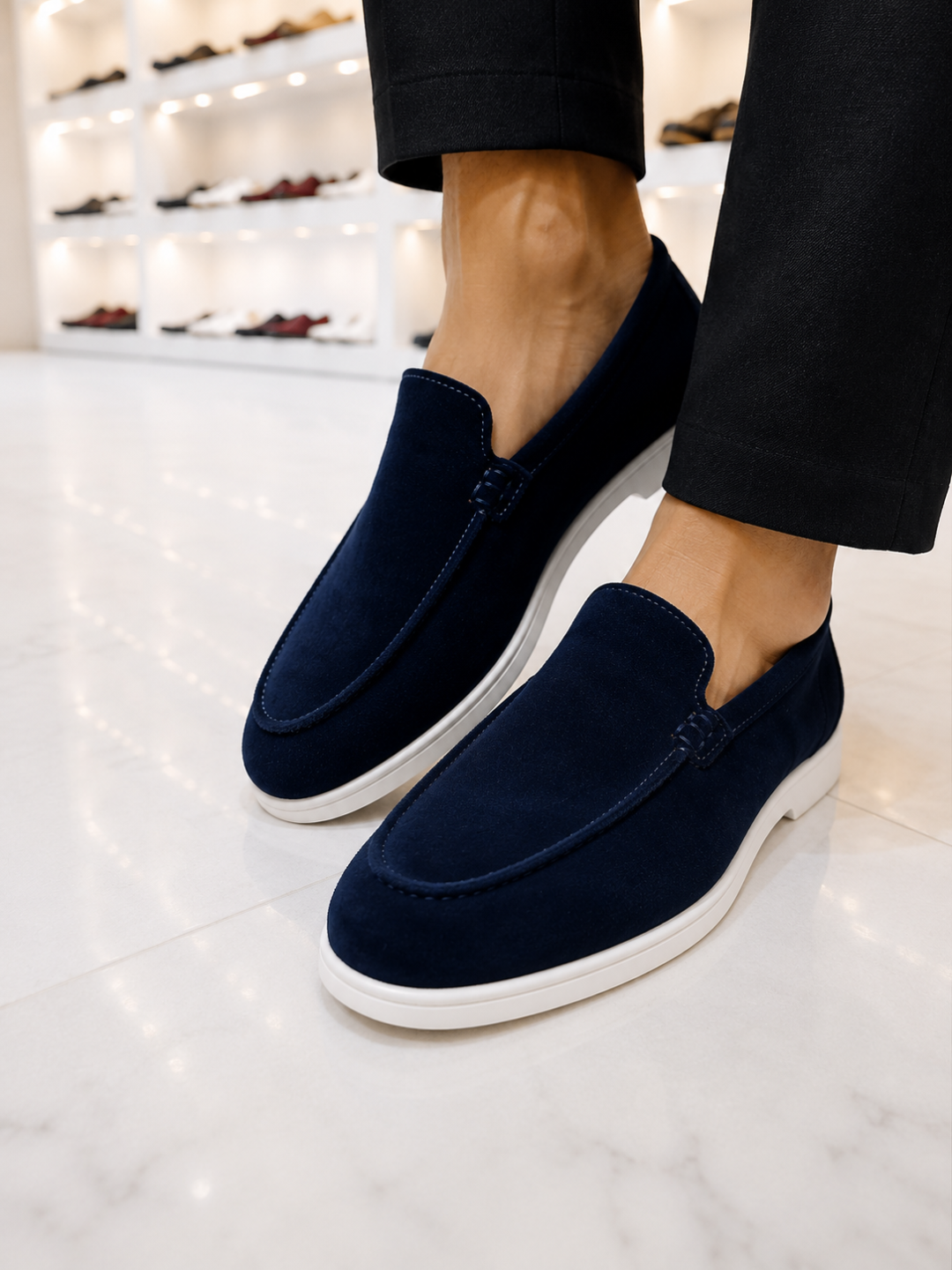 Loferlar, 100% tabiiy charm , loro piana, mokasinlar - 
