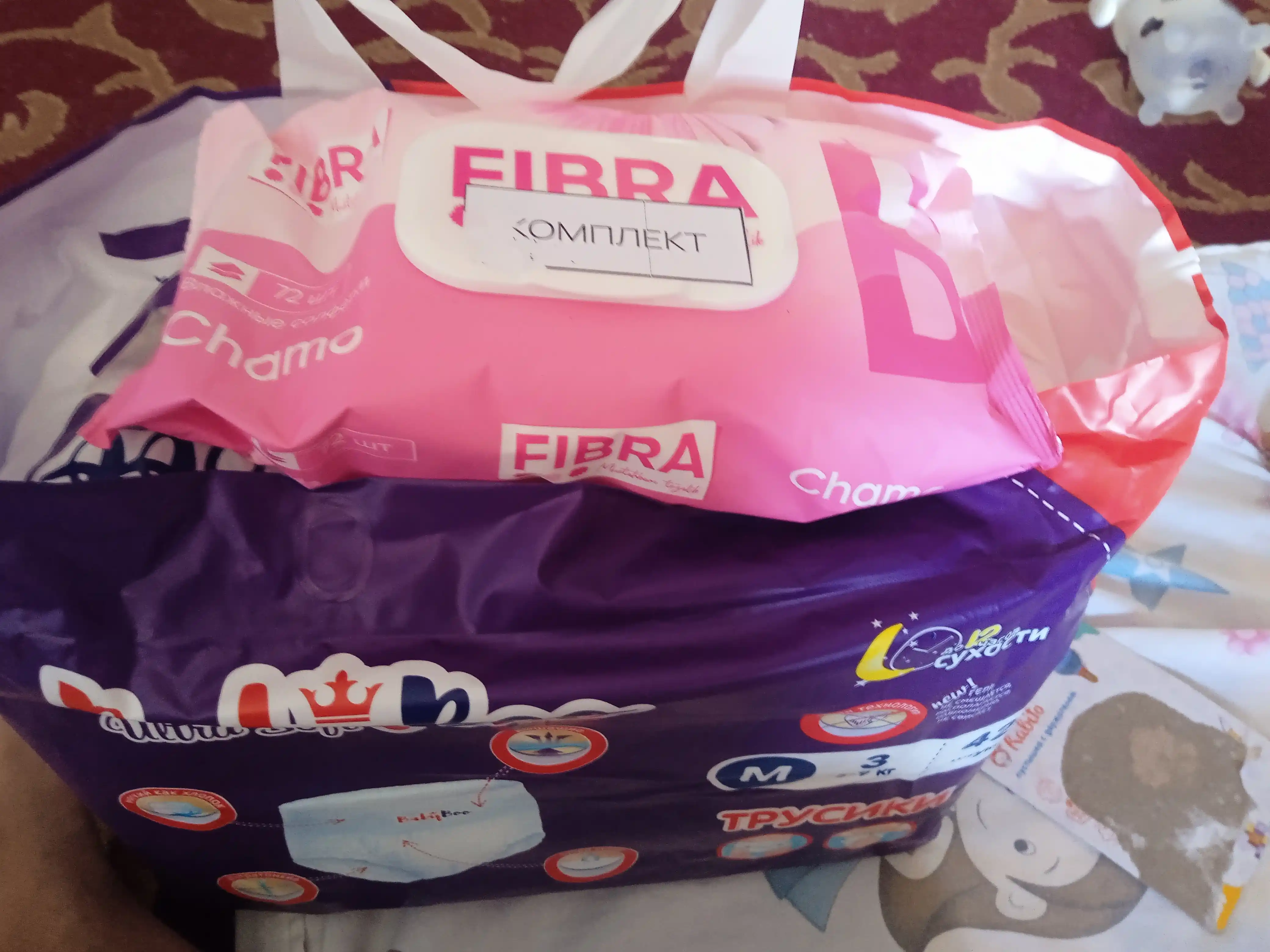Bolalar trusik tagliklari BabyBoo UltraSoft №3, 5-9 kg, 42 ta dona