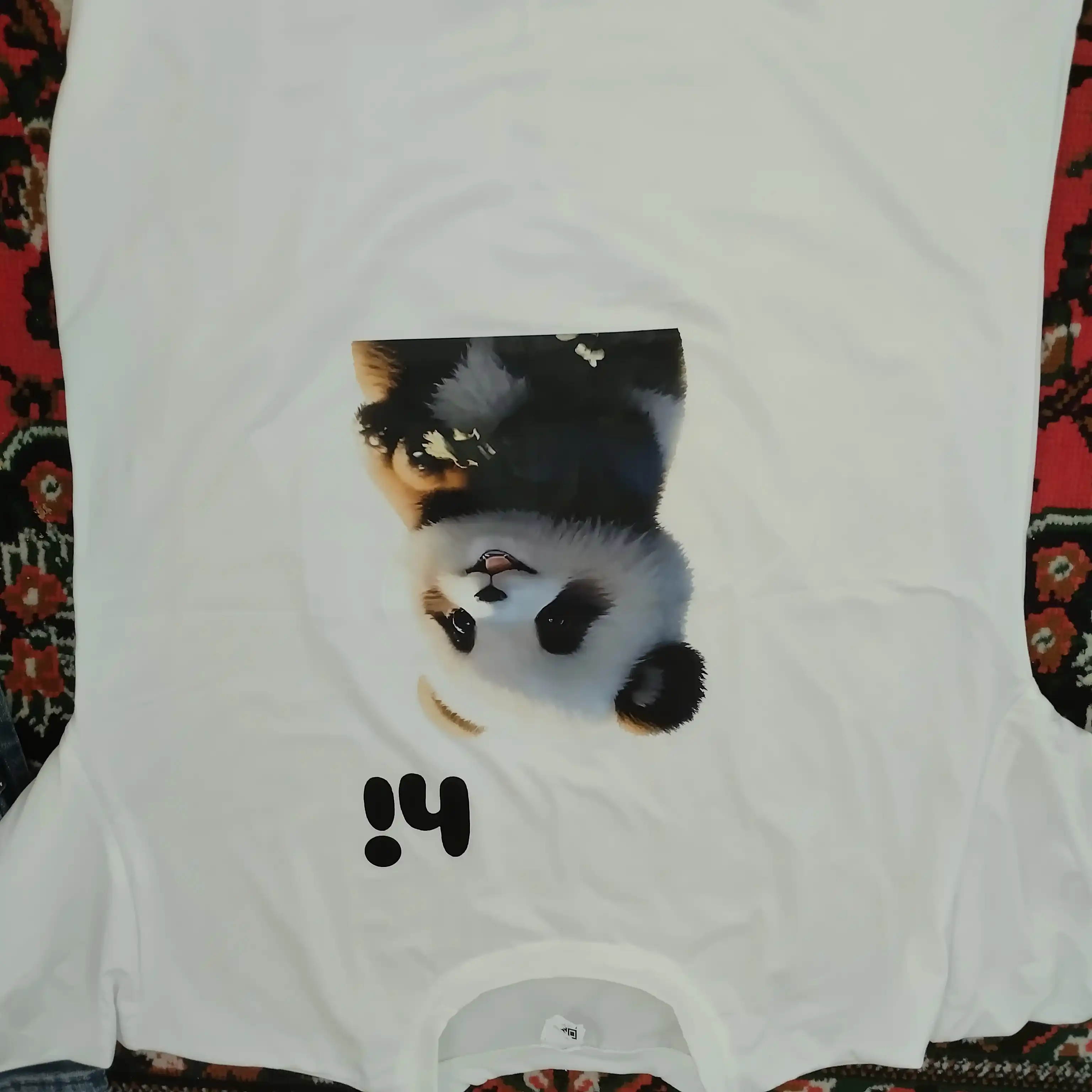 Oversize ayollar futbolkasi PANDA - ayollar uchun zamonaviy futbolka