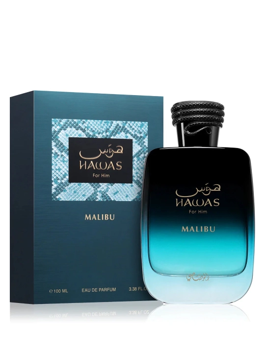 Rasasi Hawas Malibu мужской парфюм 100 мл, арабские духи аналог Le Beau Le Parfum