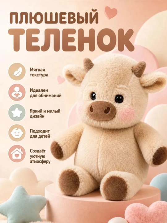 Мягкая игрушка-бегунок для детей премиум-класса, 45, 60 см