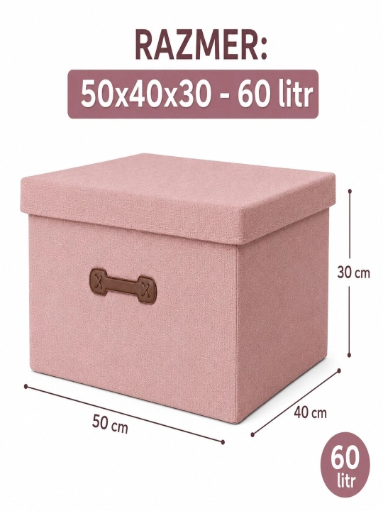 Universal sandiq kiyimlarni saqlash uchun 60 l - 