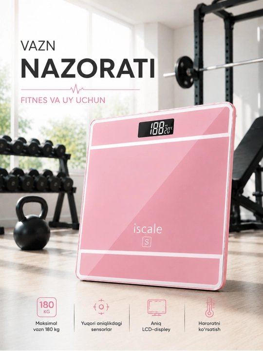 Elektron pol tarozisi, 180 kg gacha bo‘lgan raqamli shisha tarozilar