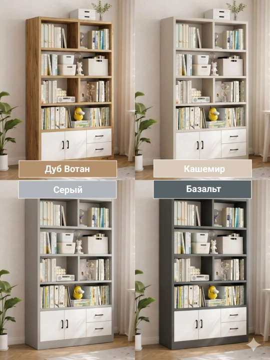 Книжный шкаф B-100, стеллаж, мебель для офиса и дома