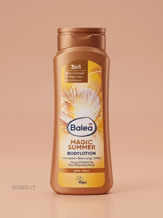 Balea badan uchun namlantiruvchi krem-losyon, shea va bodom yog'lari bilan, 400 ml