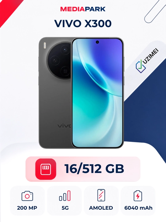 Смартфон VIVO X300 16/512 GB Black - 