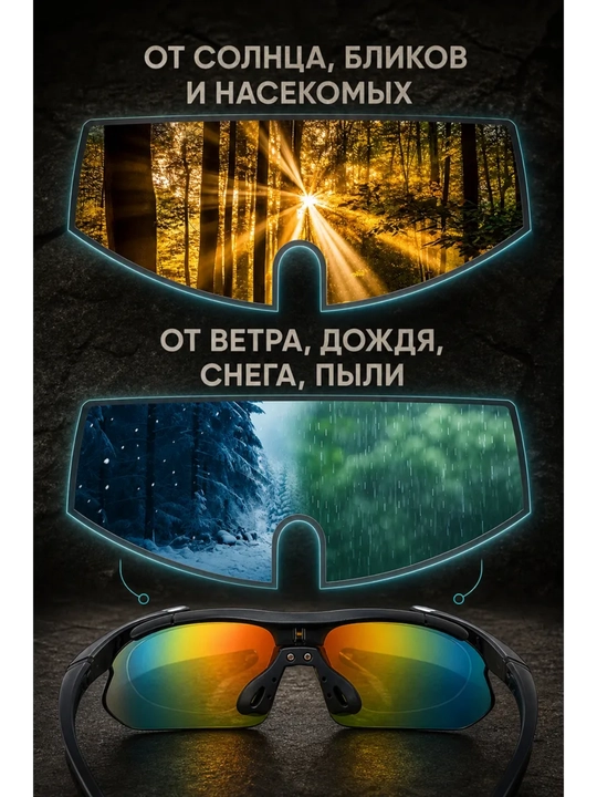 Очки тактические OAKLEY, спортивные, с поляризацией