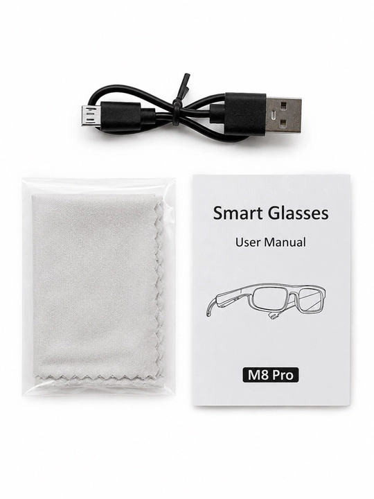 M8 Pro / TUNEM6 PRO smart ko‘zoynagi Bluetooth 5.3, HD stereo, mikrofon, UV400