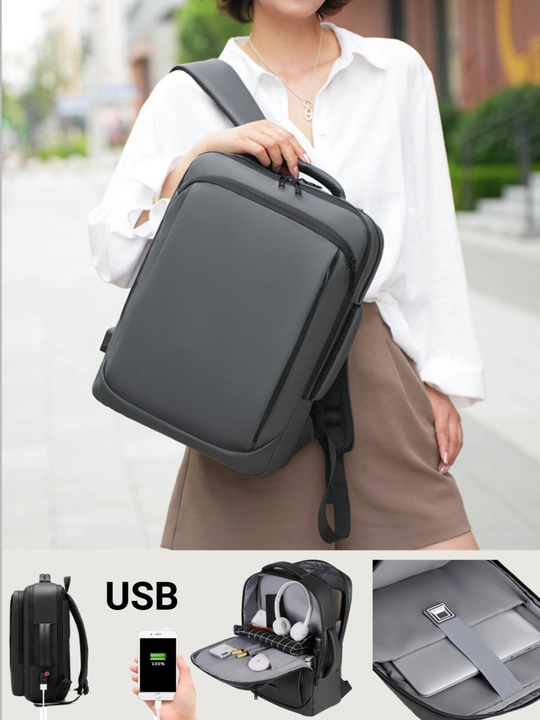 Мужской рюкзак USB 15.6" | Водонепроницаемый рюкзак для ноутбука | Бизнес рюкзак - 