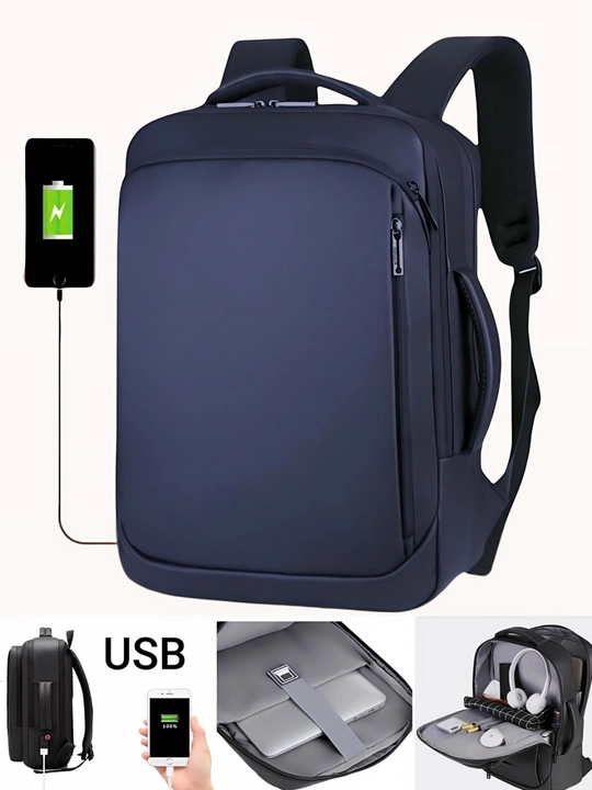 Мужской рюкзак USB 15.6" | Водонепроницаемый рюкзак для ноутбука | Бизнес рюкзак - 