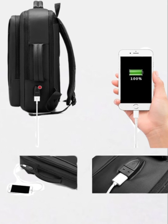 Мужской рюкзак USB 15.6" | Водонепроницаемый рюкзак для ноутбука | Бизнес рюкзак