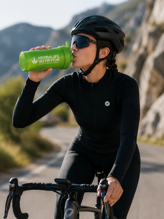 Protein va fitnes ichimliklari uchun sport sheykeri, 600 ml, qopqoqli
