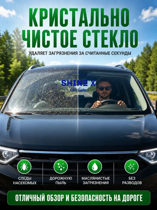 Незамерзайка "ShineX" -20 градус, 1Лх 8 шт