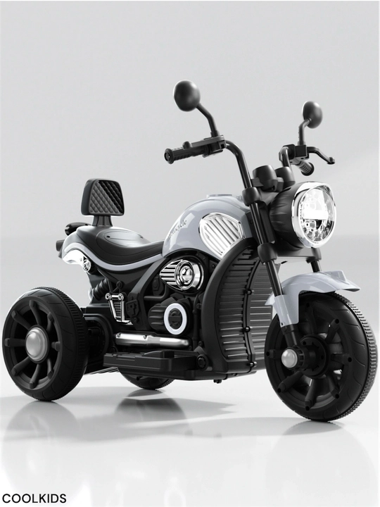 Bolalar uchun 3 g‘ildirakli elektr mototsikl, Bluetooth, musiqa va chiroqlar bilan,6V4.5Ah