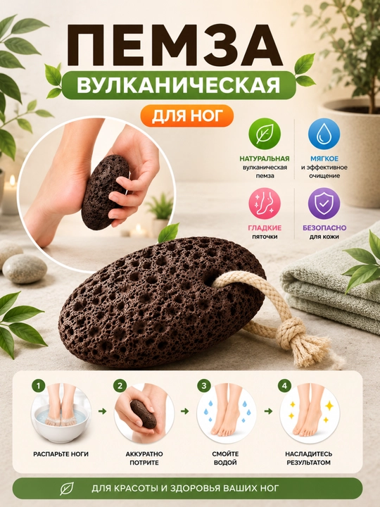 Очиститель для пяток, пемза, пемза для пяток, скребок для пяток - 