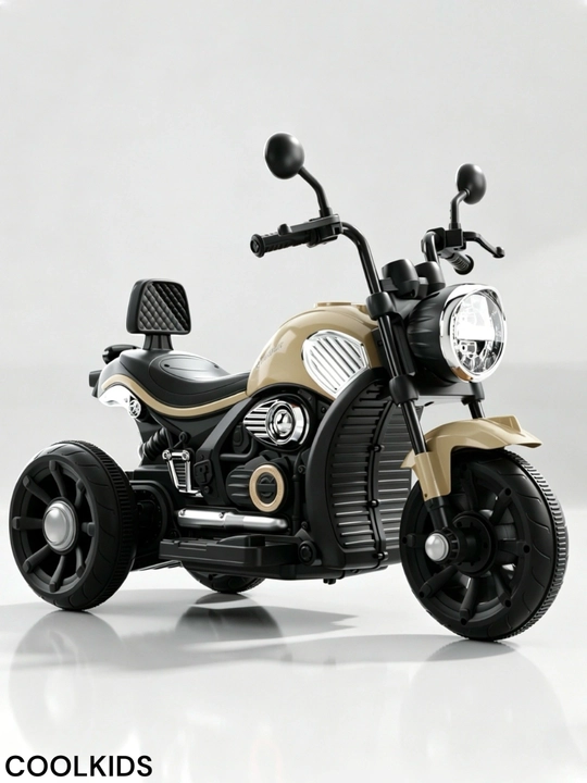 Bolalar uchun 3 g‘ildirakli elektr mototsikl, Bluetooth, musiqa va chiroqlar bilan,6V4.5Ah