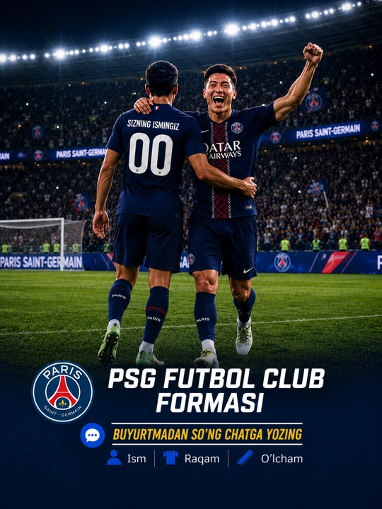 Real Madrid, Psg, Barselona futbol formasi 20256 to'plami  professional futbolka va shorti - 