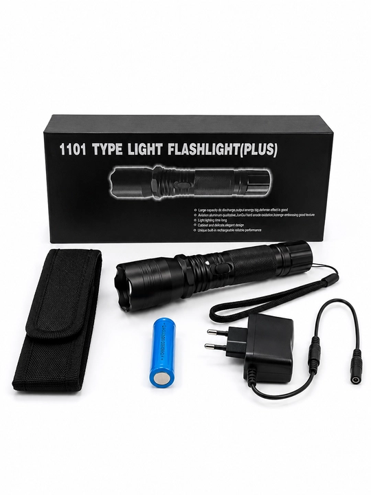 Professional LED fonar, kuchli yoritish, USB zaryadlash - 